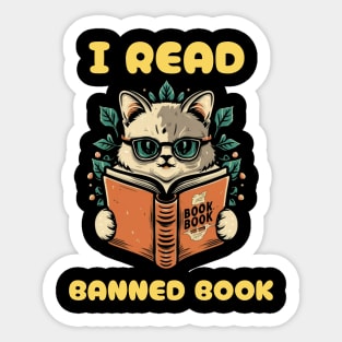 I read banned books Sticker